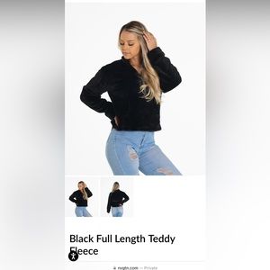 NVGTN teddy fleece pullover w/quarter zip